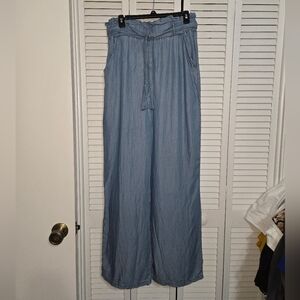 Anthropologie Thread & Supply Women's L Paper Bag Wide-Leg Pants